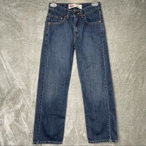 Levi's 550 Relaxed Fit Blue Denim Jeans Size 12 Slim Boys Back to School